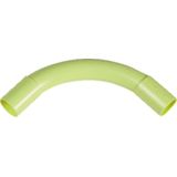 PVC bocht crÃ¨me 19mm - 10 stuks