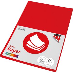 Quantore - Kopieerpapier - A4 - 80gr - Felrood - 100 Vel