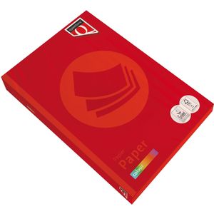Kopieerpapier Quantore Colour A3 120gr felrood 250 vel | 5 stuks