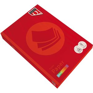 Kopieerpapier Quantore Colour A3 80gr felrood 500 vel | 5 stuks