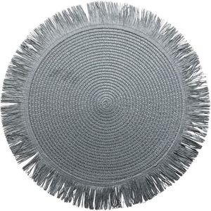 S/2 Placemats ø38cm Donkergrijs