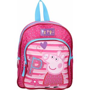 Peppa Pig Be Happy Rugzak Roze met voorvak 3-6 jaar