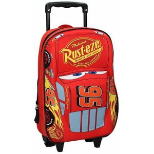 Cars (3D) Trolley Rugzak 3D - 12,7 L - Rood