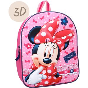 Disney Minnie Mouse Dotty About Dots 3D Rugzak - 9,3 l - Roze
