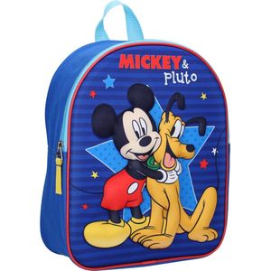 Disney Rugzak Mickey & Pluto 3d Junior 9 Liter Polyester Blauw