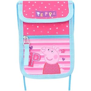 Nickelodeon Portemonnee Peppa Pig 18 Cm Polyester Blauw/roze