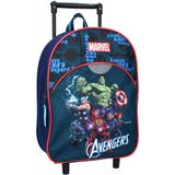 Avengers thema trolley/reistas rugzak koffertje 33 cm voor kinderen - Weekendtasje voor kinderen