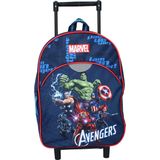 Avengers thema trolley/reistas rugzak koffertje 33 cm voor kinderen - Weekendtasje voor kinderen