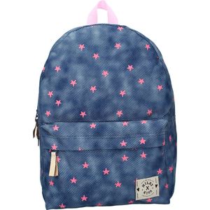 Milky Kiss Rise and Shine Rugzak - Schooltas meisje - Blauw - Sterretjes