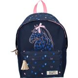 Milky Kiss We Are One Rugzak - Schooltas meisje - Blauw - Paard