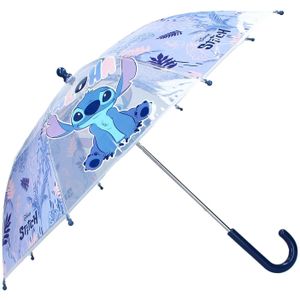 Stitch - Paraplu - Blauw - Kunststof