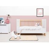Bopita Lisa White/Naturel Wash 70x140 cm - Babybed om te bouwen naar peuter bedbank