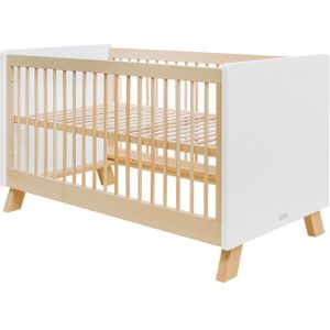 Bopita Lisa White/Naturel Wash 70x140 cm - Babybed om te bouwen naar peuter bedbank