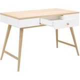 Bopita Paris Bureau Wit / Eiken