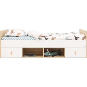 ToiToiKids Kajuitbed 90x200 Jort Wit/Naturel Jort (90x200 cm)