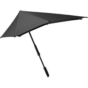 Senz Large Stick Stormparaplu pure black