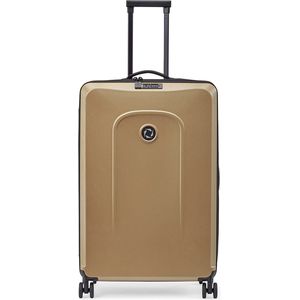 Senz Foldaway Check-In Trolley Large champagne brown Harde Koffer
