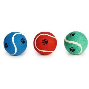 Beeztees Tennisbal - Hondenspeelgoed - Assorti - 12 cm