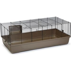 Beeztees Baldo - Konijnenkooi - Kooi Knaagdieren - Mokka - 120x59x46 cm