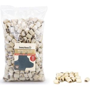 Beeztees Mini Mergkoekjes - Hondensnack - Rund - Voordeel - 1400 gram