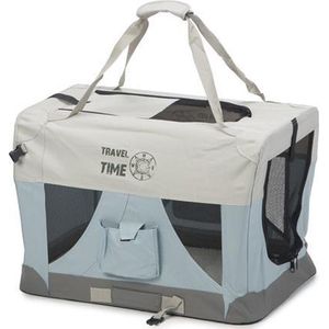 Beeztees Beeztees Travel Time Hondenbench Nylon Lichtblauw 60x42x42cm