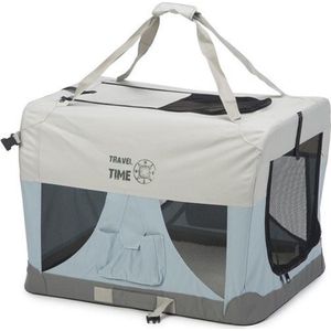Beeztees Beeztees Travel Time Hondenbench Nylon Lichtblauw 70x52x52cm