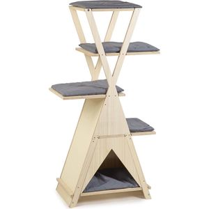 Beeztees houten krabmeubel Mirza 70 x 40 x 135 cm