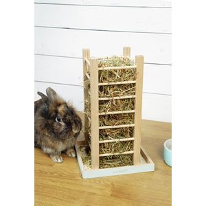 Beeztees houten hooicontainer Denga Mint - Knaagdier