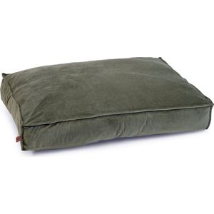 Designed by Lotte - Ligkussen Hond Nalino - Groen - Fluweel - Wasbaar