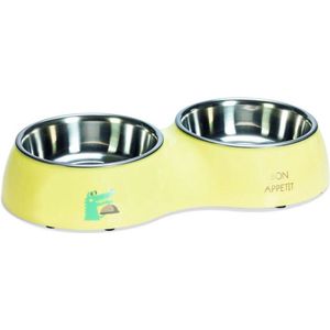 Beeztees Puppy Dinerset Kroky Geel 2x350ml