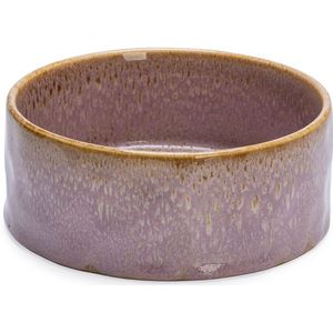 Designed by Lotte Eetbak Jace - Hondenvoerbak - Keramiek - Roze - 18 cm - 1200 ml