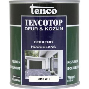 Tenco Houtbeschermingsbeits Hoogglans Wit 9010 0,75l