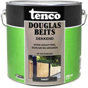 Tenco Douglas Beits Waterbasis Dekkend Zwart - 2,5 Liter