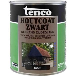 Tenco Houtcoat Zwart Waterbasis Zijdeglans - 1 Liter