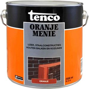 Tenco Oranje Menie 2,5 liter - Metaalverf - Verfwinkel is tot 50% goedkoper