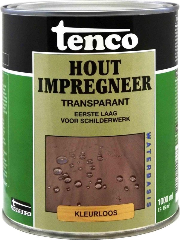 Tenco Hout Impregneer - Transparant - 1 liter | 8712701012337 | Verf
