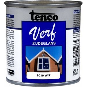 Tenco verf zijdeglans wit (RAL 9010) - 750 ml