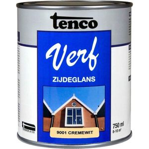 Tenco verf zijdeglans crèmewit (RAL 9001) - 750 ml