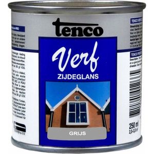 Tenco verf zijdeglans grijs - 250 ml