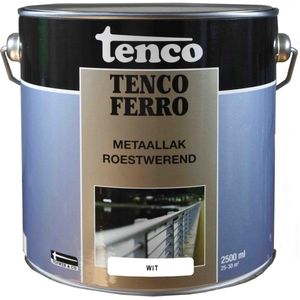 Ferro wit 2,5l verf/beits - tenco