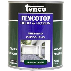 Tenco Tencotop Verfbeits Deur & Kozijn Dekkend Zijdeglans Rijtuiggroen 0,75l | Beits