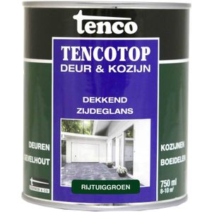 Tenco Tencotop Verfbeits Deur & Kozijn Dekkend Zijdeglans Rijtuiggroen 0,75l