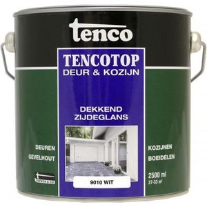 Tenco Buitenbeits RAL9010 wit dekkend blik 2,5L