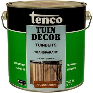 Tenco - Tuindecor - Transparante Beits - Natuurbruin - 2,5 Liter - Waterbasis