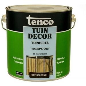 Tenco Tuindecor Tuinbeits Transparant Donkerbruin 2,5l | Beits