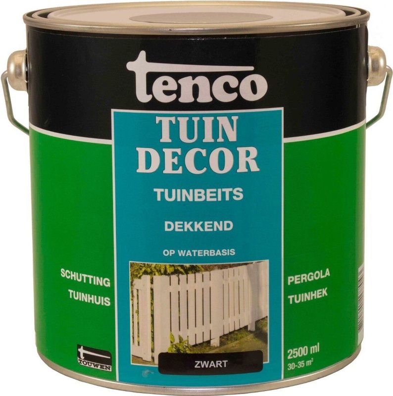 Tenco - Tuindecor Dekkend - Beits - Zwart - 2,5 liter