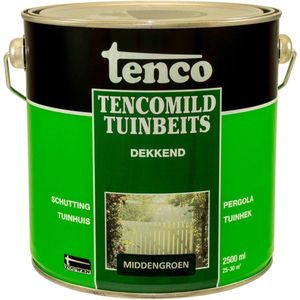 Dekkend middengroen 2,5l mild verf/beits - tenco