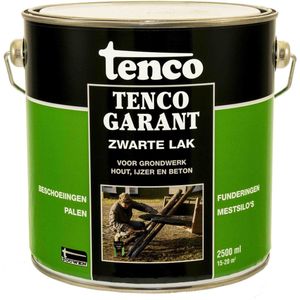 Tencogarant - Zwarte Lak - 2,5 Liter - Aflakken - Zuur- en Alkalibestendig
