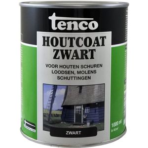 Tenco Houtcoat Zwart 1 Liter - Beitsen - Verfwinkel is tot 50% goedkoper
