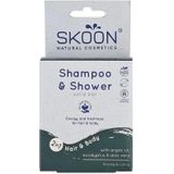 Skoon - Solid Shampoo & Shower - 2 in 1 - Verzorgende Argan Olie - Verfrissende Eucalyptus